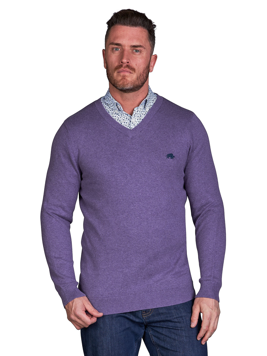 Mens on sale plum jumper