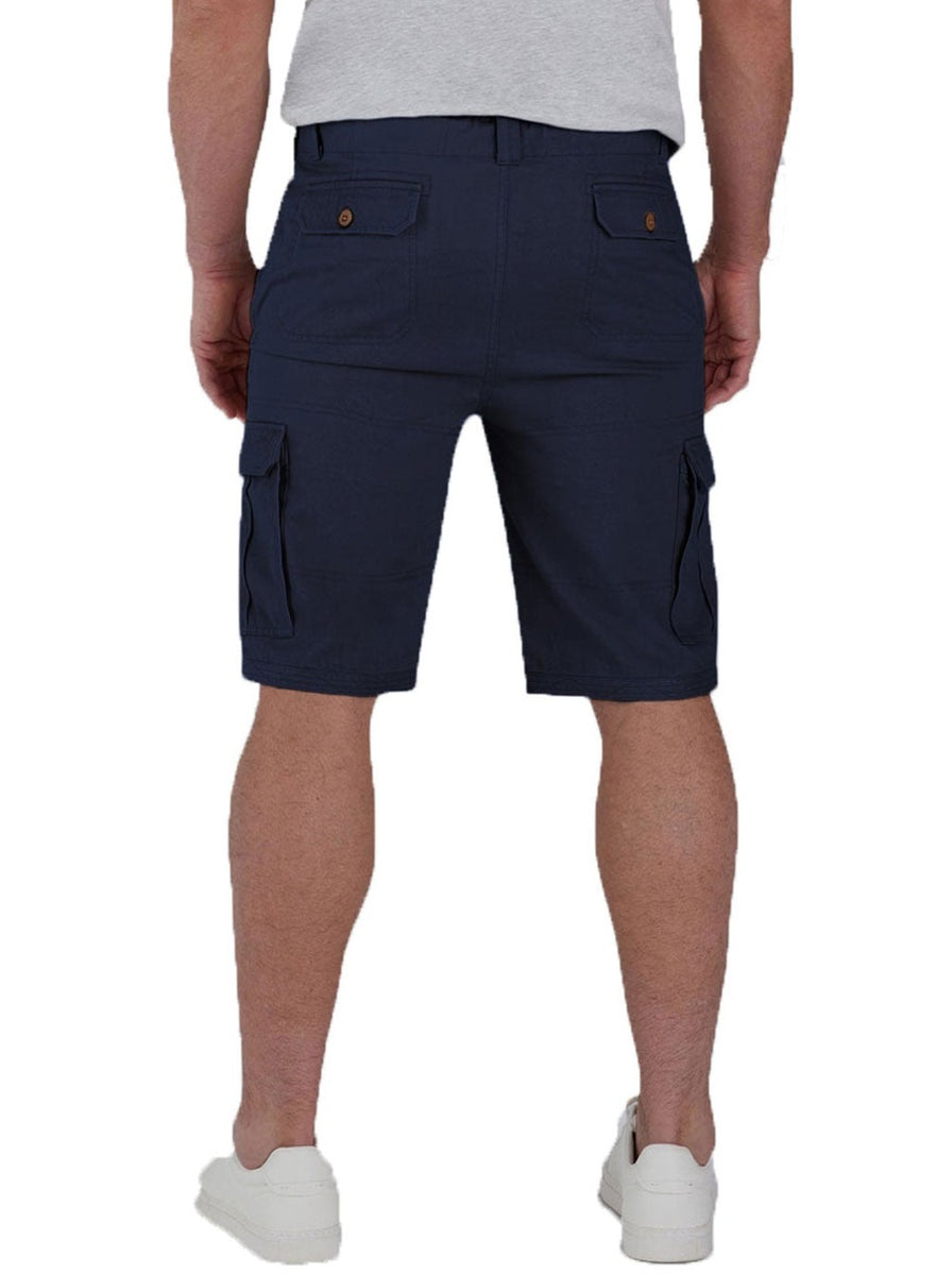 Mens navy best sale cargo shorts uk