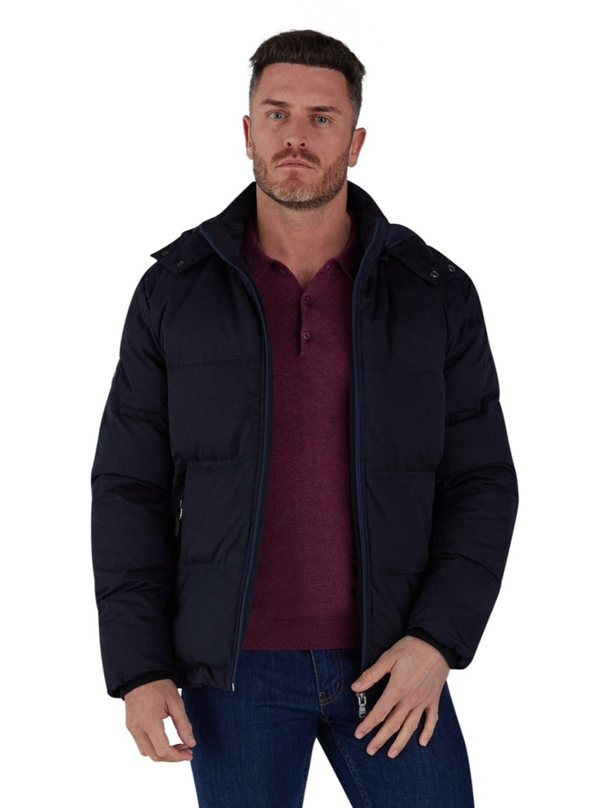 Men's hooded puffer on sale coat