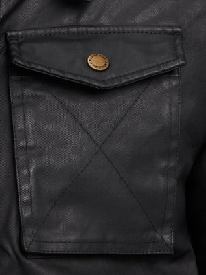 Wax Effect Jacket - Black