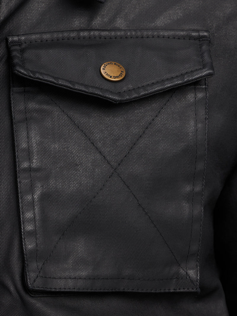 Wax Effect Jacket - Black