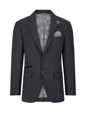 Wool Blazer - Charcoal