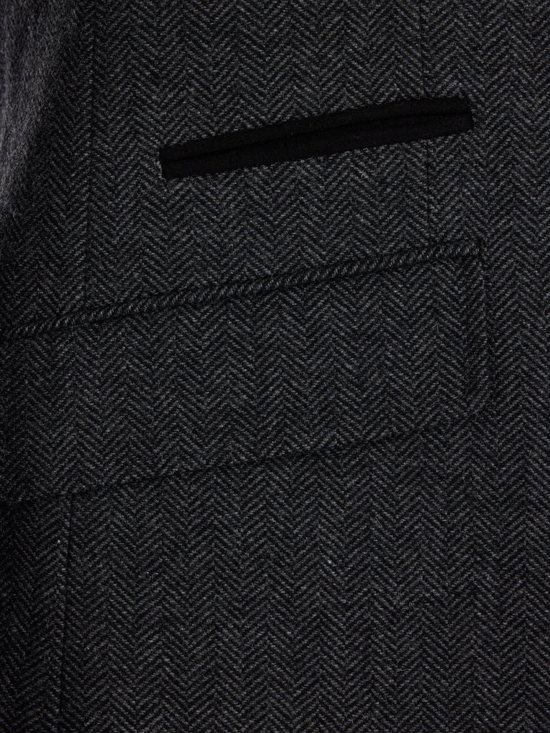 Wool Blazer - Charcoal