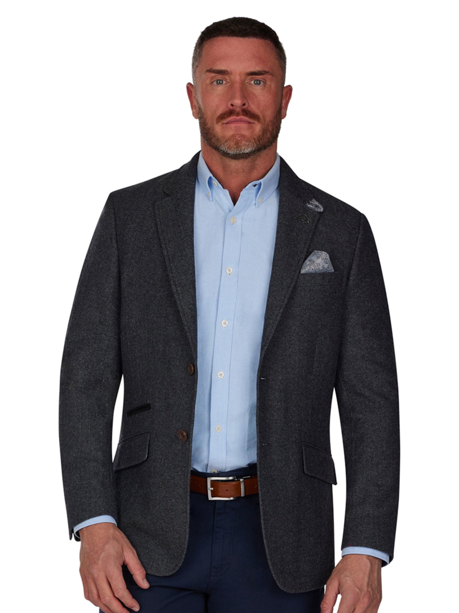 Wool Blazer Charcoal Raging Bull Clothing