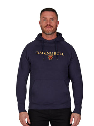 Chest Crest Overhead Hoodie - Navy