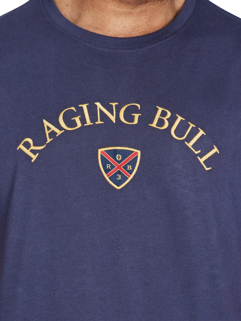 RB Crest Embroidered T-Shirt - Navy