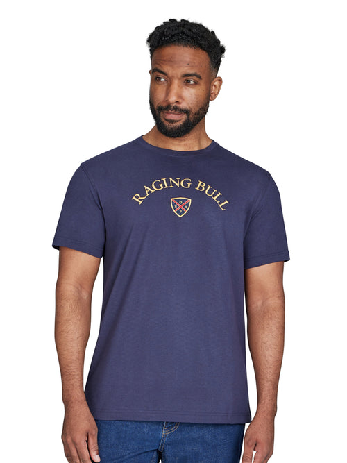 RB Crest Embroidered T-Shirt - Navy