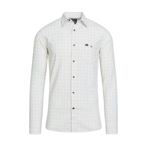 Long Sleeve Country Check Brushed Cotton Shirt - White