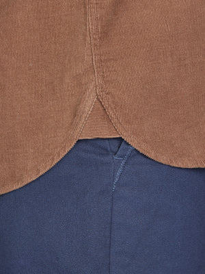 Long Sleeve Corduroy Shirt - Brown