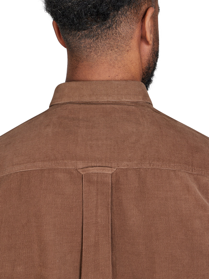 Long Sleeve Corduroy Shirt - Brown