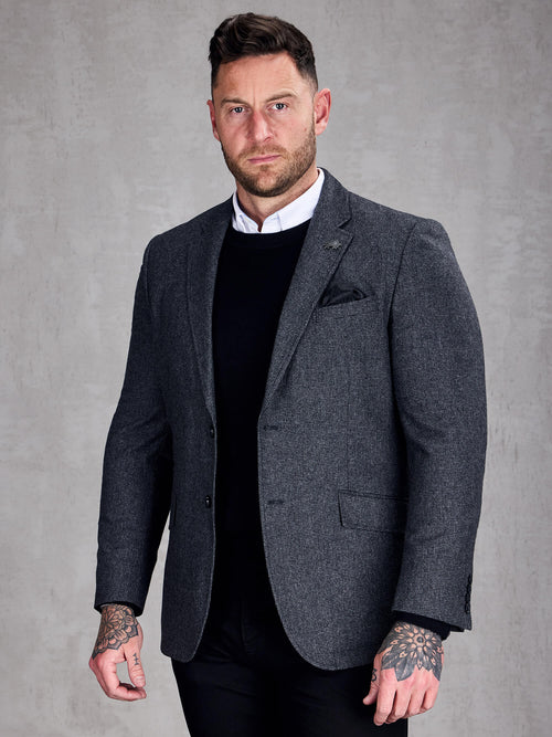 Wool Blazer - Charcoal