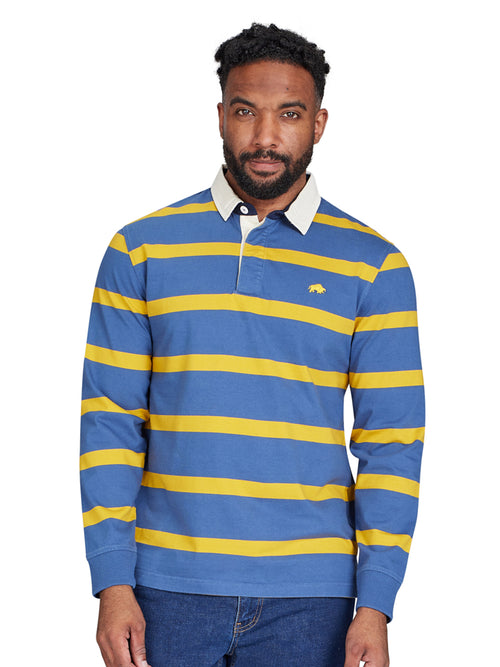 Long Sleeve Thin Stripe Rugby - Yellow