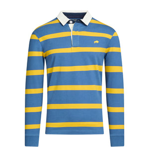 Long Sleeve Thin Stripe Rugby - Yellow