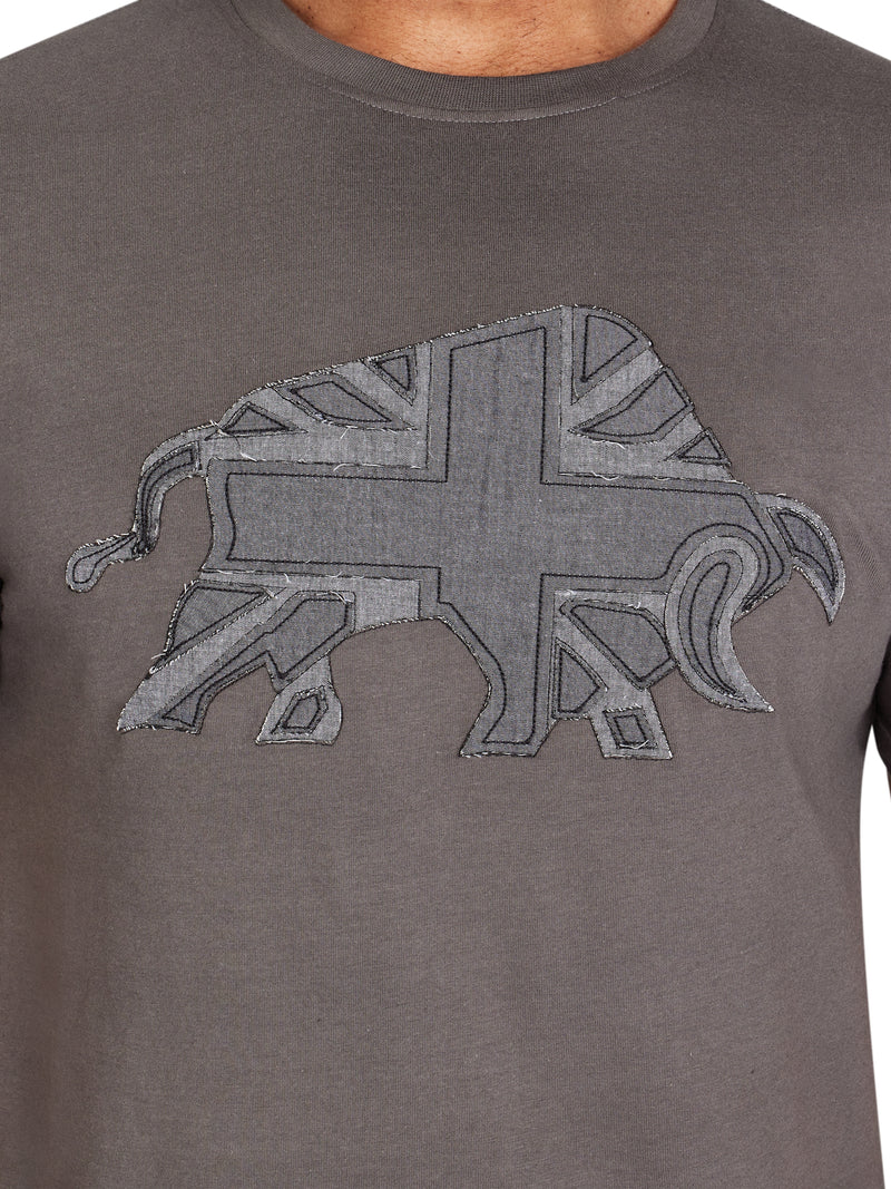 Union Jack Bull T-Shirt - Slate