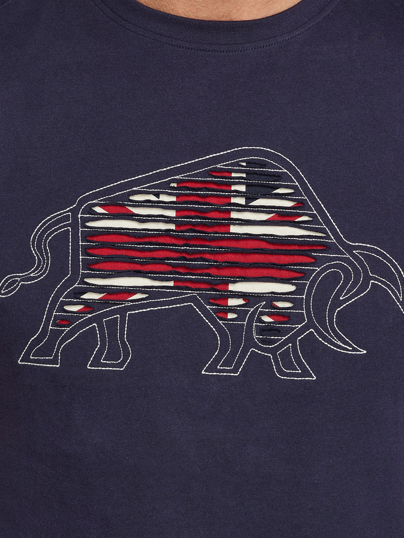 Slash Bull T-Shirt - Navy