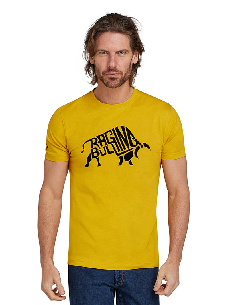 Flock Bull T-Shirt - Yellow