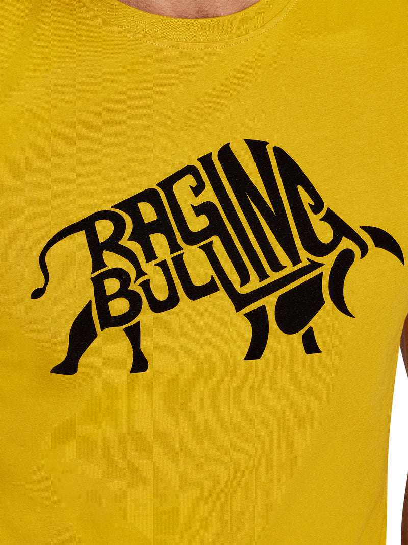 Flock Bull T-Shirt - Yellow