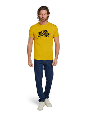 Flock Bull T-Shirt - Yellow