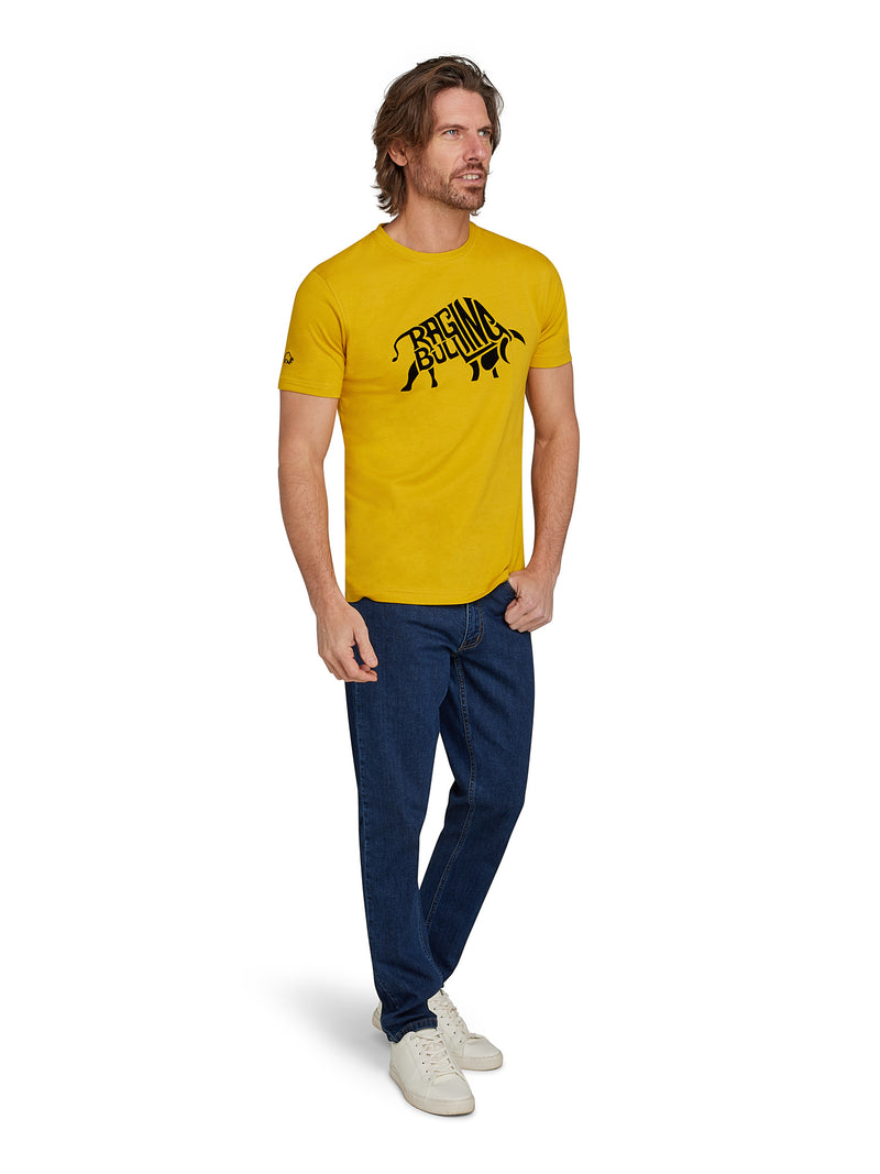 Flock Bull T-Shirt - Yellow