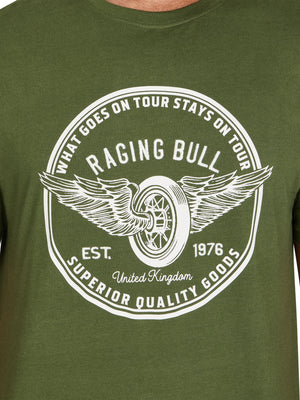 On Tour Wheel T-Shirt - Olive