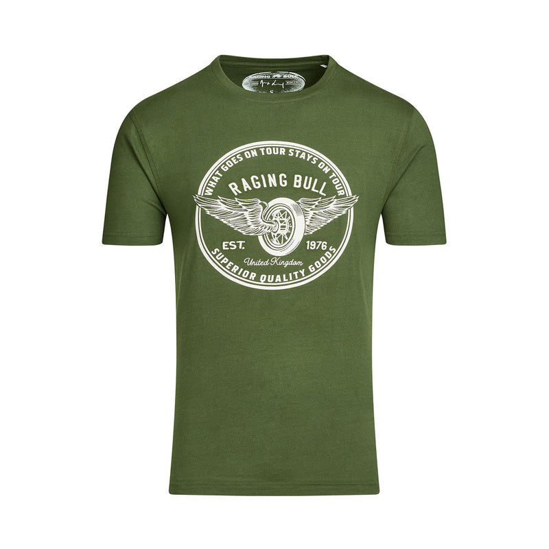 On Tour Wheel T-Shirt - Olive