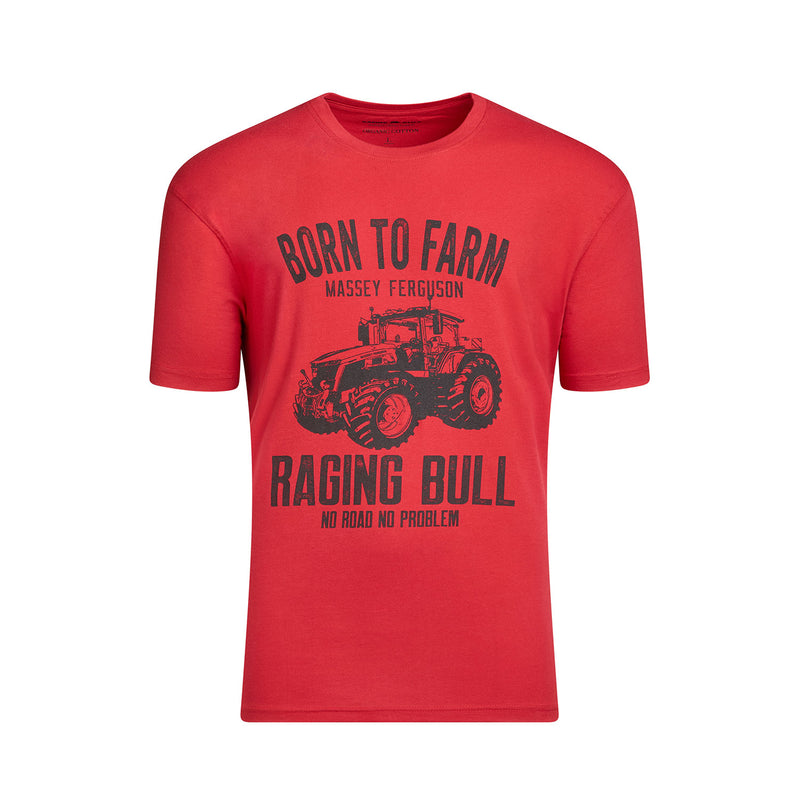 Massey Ferguson Born To Farm T-Shirt - Red