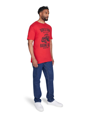 Massey Ferguson Born To Farm T-Shirt - Red