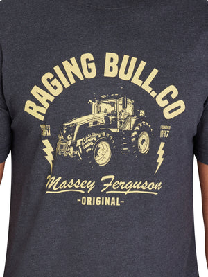 Massey Ferguson Lightning Bolt T-Shirt - Black