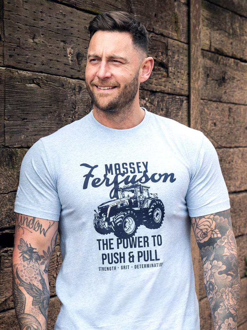 Massey Ferguson The Power T-Shirt - Sky Blue