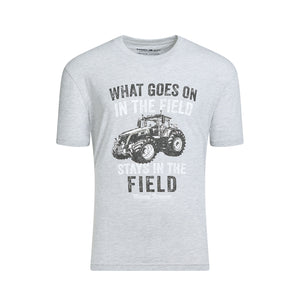 Massey Ferguson In The Field T-Shirt - Grey Marl