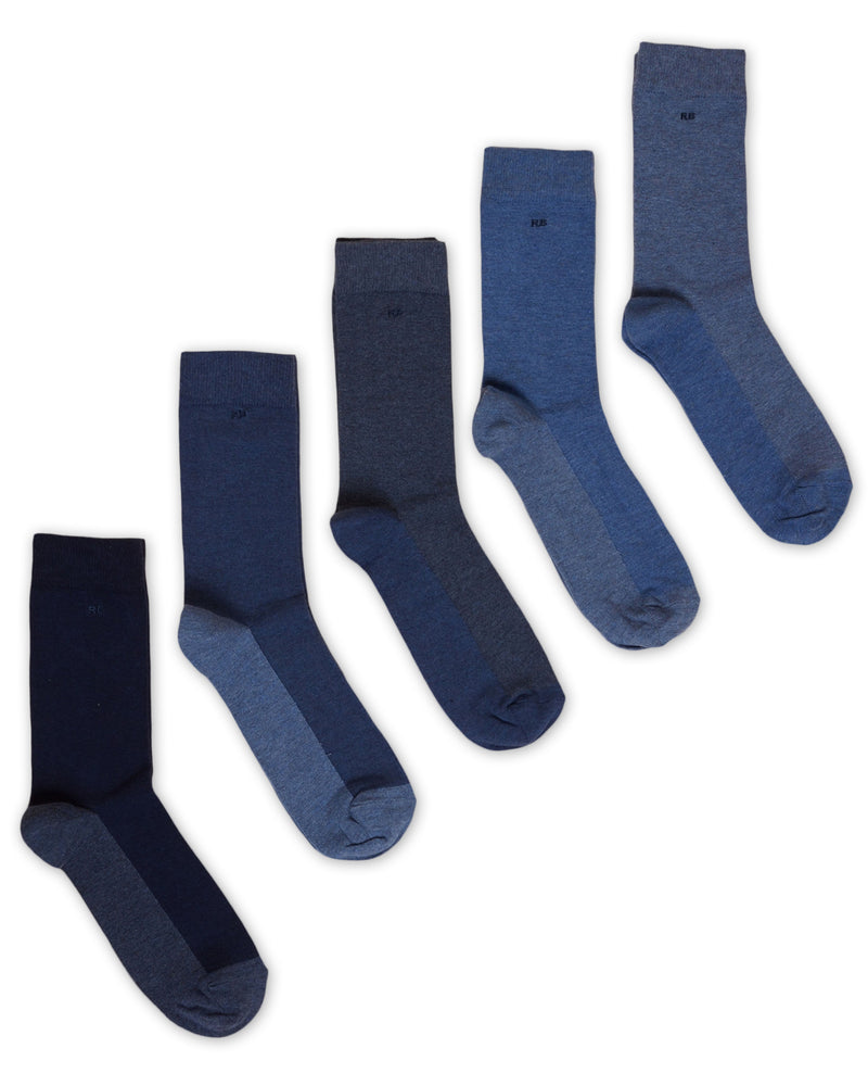 5 Pack Men's Socks - Navy