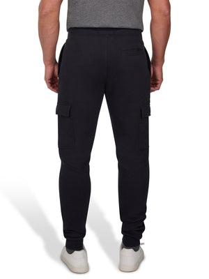 Cuffed Cargo Jogger - Black