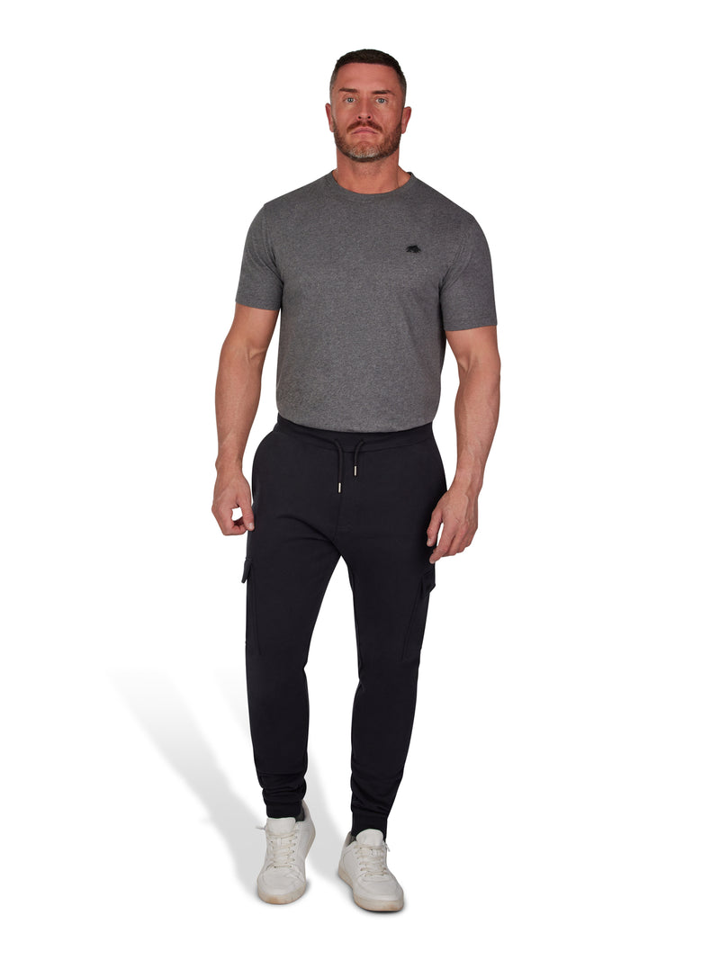 Cuffed Cargo Jogger - Black – Raging Bull Clothing