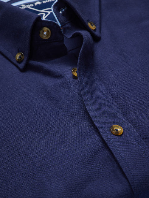 Classic Long Sleeve Oxford Shirt - Navy