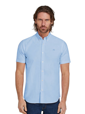 Classic 2 Pack Short Sleeve Oxford - Sky Blue/White