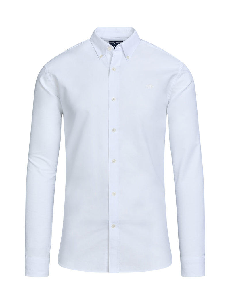 Long Sleeve Classic Oxford Shirt - White