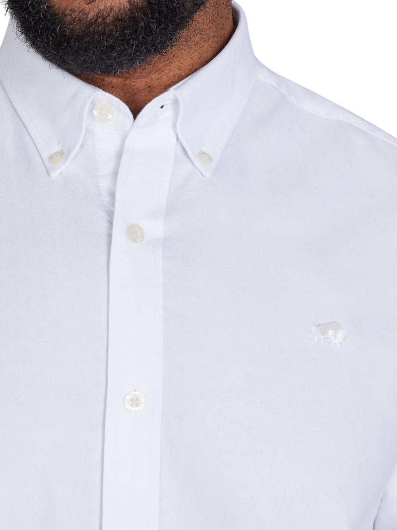 Long Sleeve Classic Oxford Shirt - White