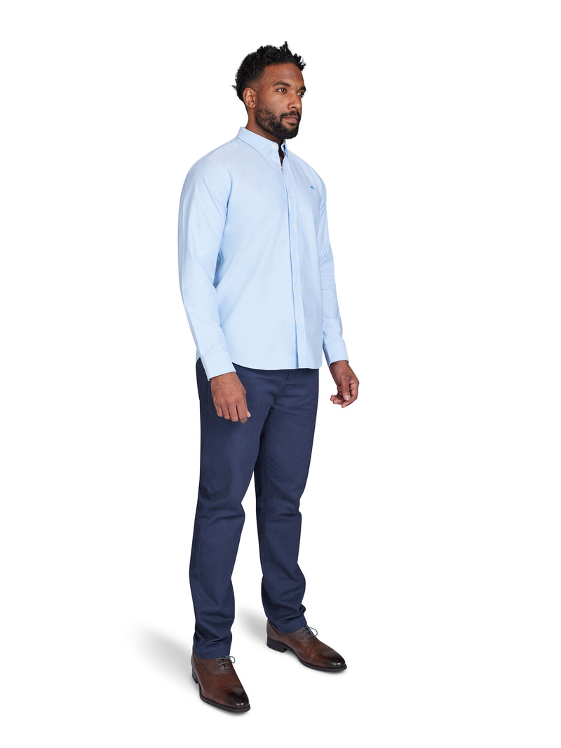 Long Sleeve Classic Oxford Shirt - Sky Blue