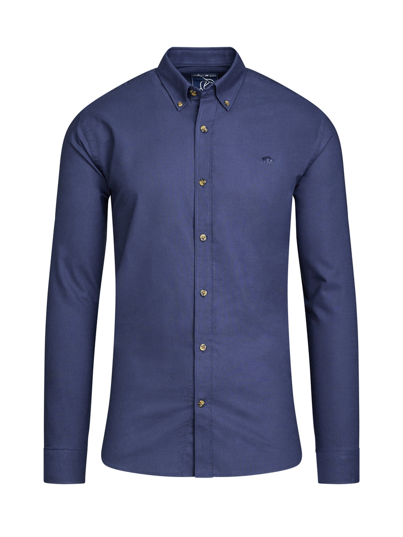 Long Sleeve Classic Oxford Shirt - Navy