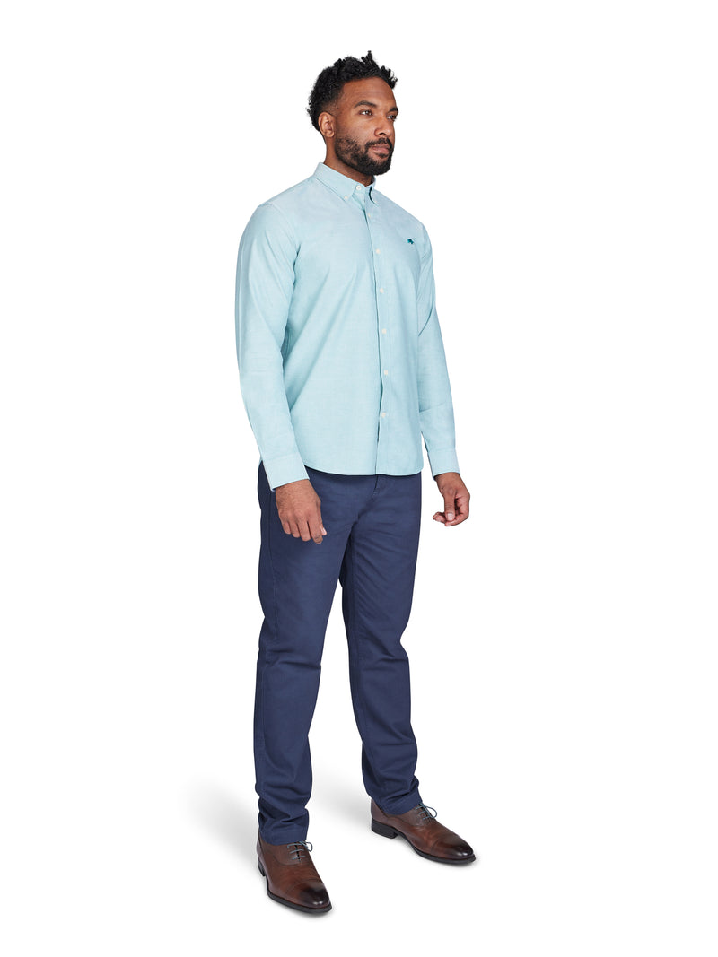 Long Sleeve Classic Oxford Shirt - Green