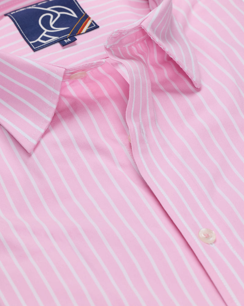 Long Sleeve Classic Stripe Shirt - Pink