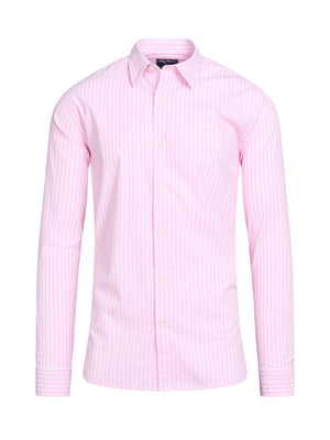 Long Sleeve Classic Stripe Shirt - Pink