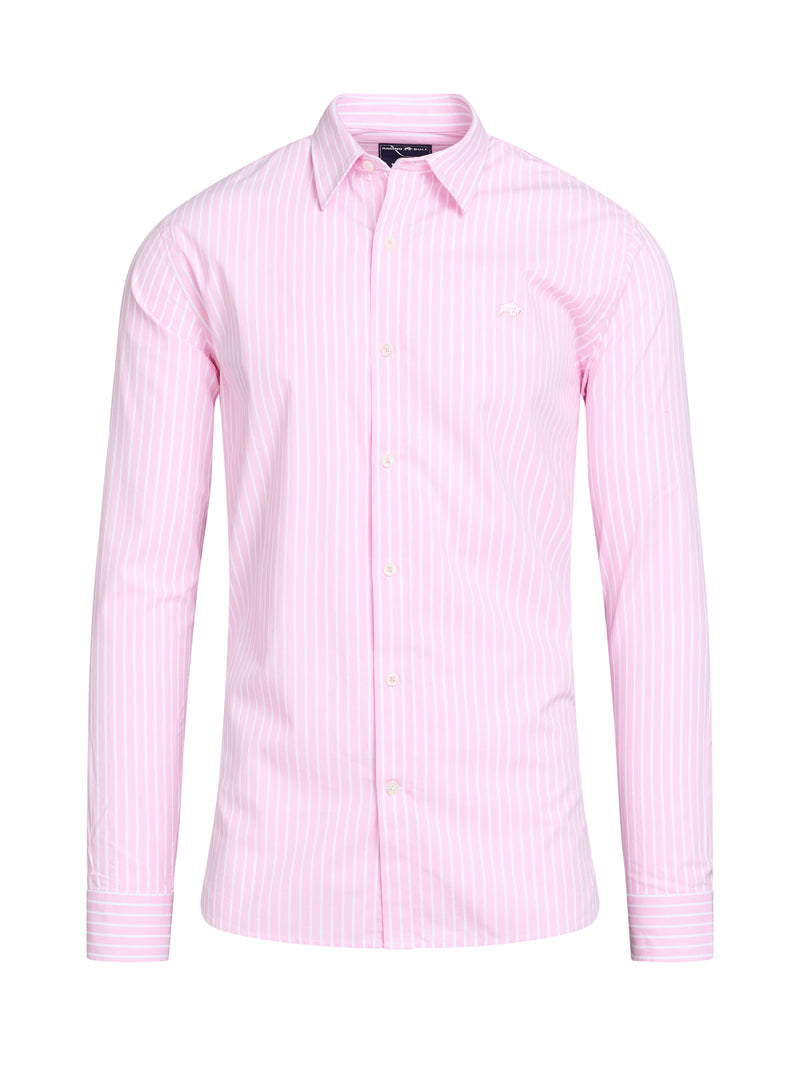 Long Sleeve Classic Stripe Shirt - Pink