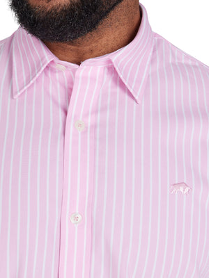 Long Sleeve Classic Stripe Shirt - Pink