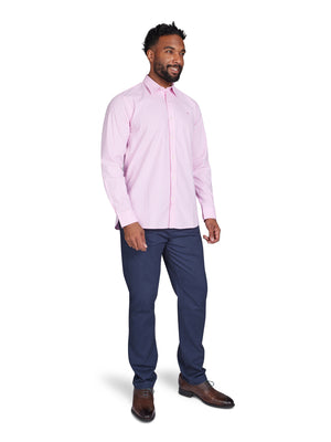 Long Sleeve Classic Stripe Shirt - Pink