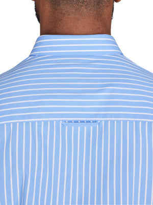 Long Sleeve Classic Stripe Shirt - Mid Blue