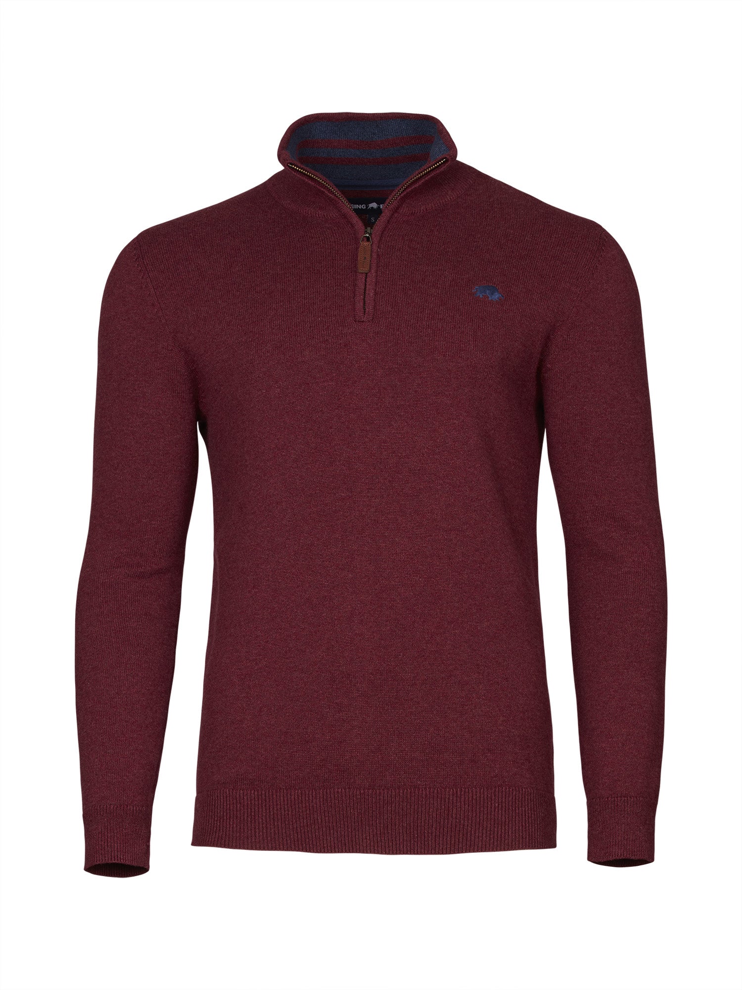 Mens burgundy quarter online zip