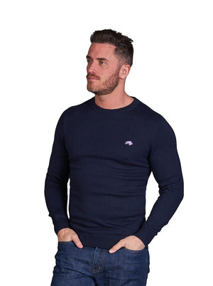 Classic Crew Neck Knit - Navy