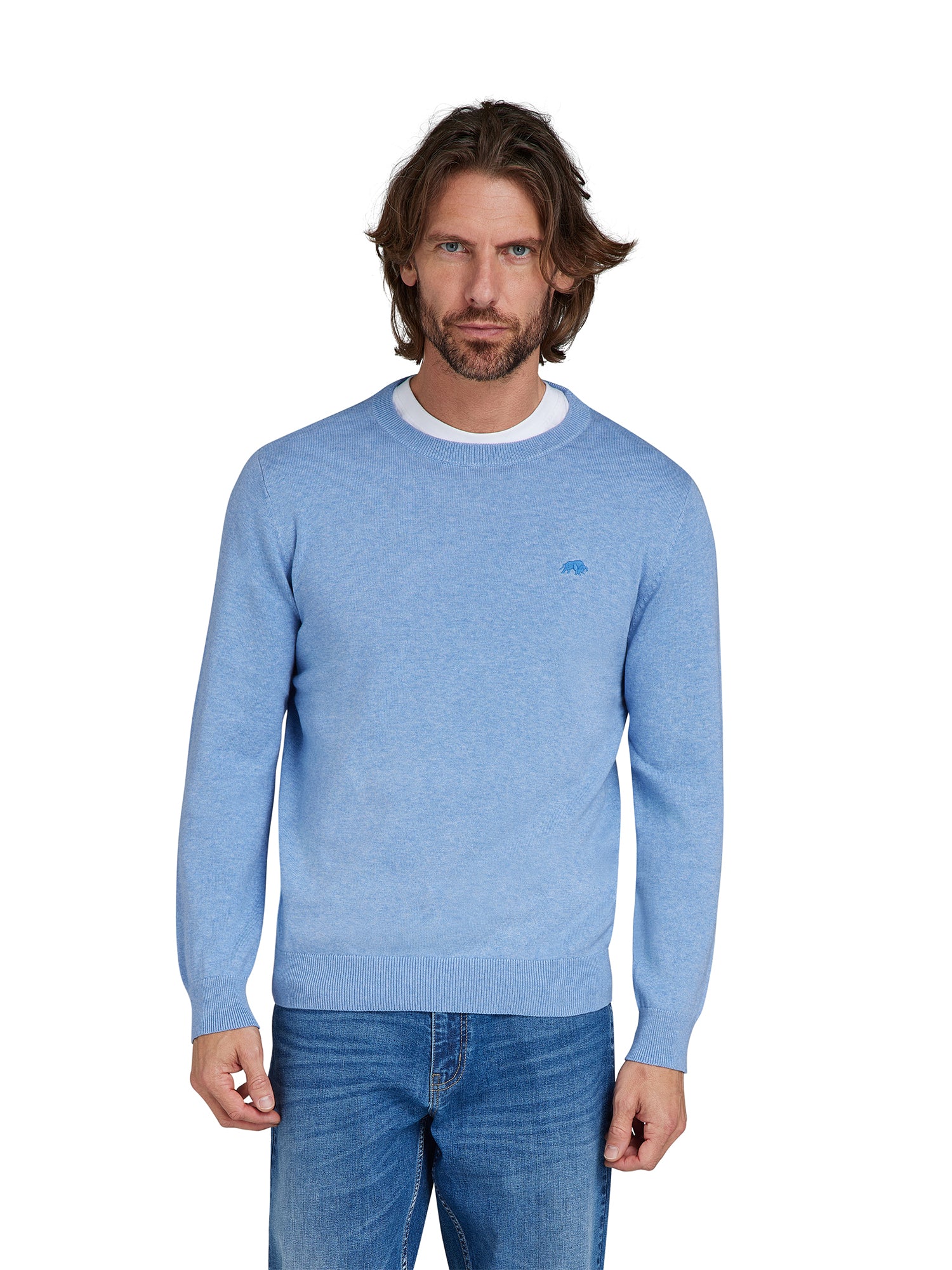 Sky blue deals crew neck