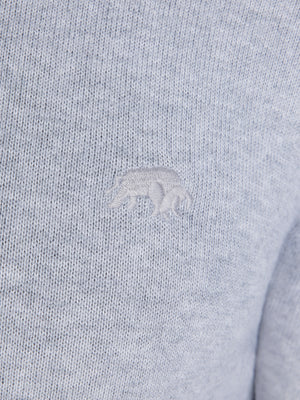 Classic Knitted Polo - Grey Marl